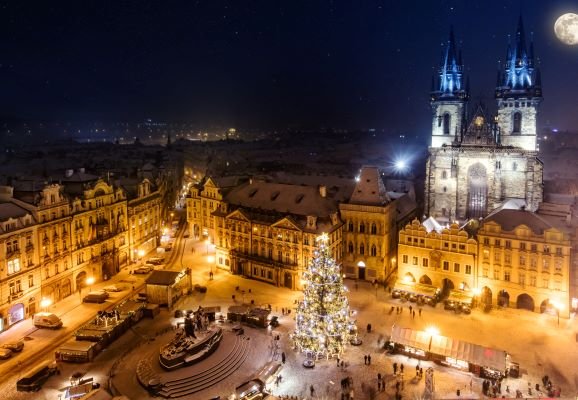 Praha v prosinci