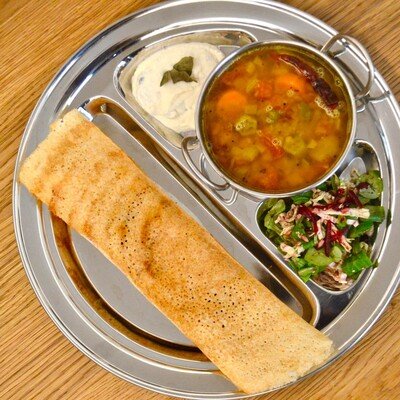 Best vegan food in Prague: Dosa dosa