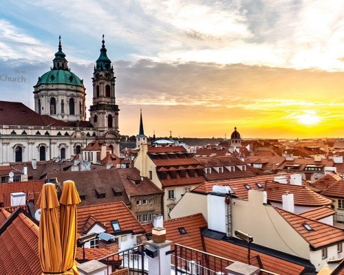 Nejlepší Rooftop bar a restaurace s výhledem na Prahu: Coda