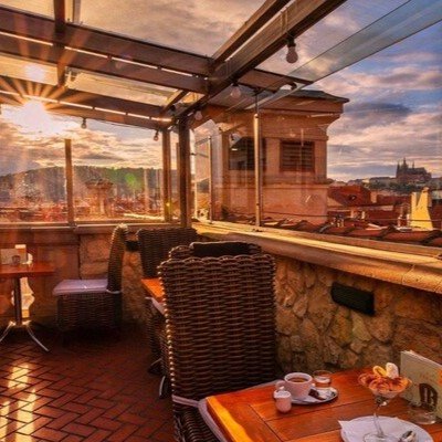 Best Rooftop Bar Prague: Terasa U Prince