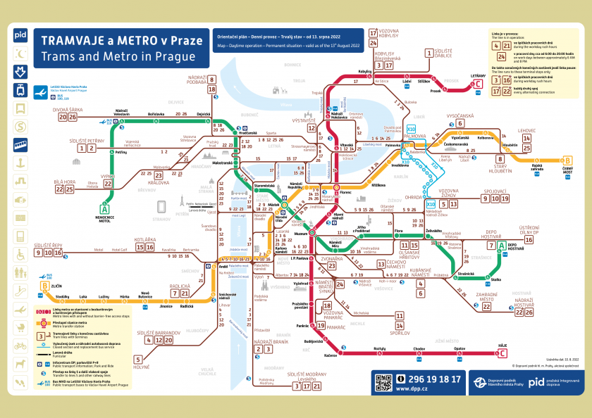 Prague Metro Map