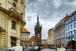 ulioce s Jindřišskou věží